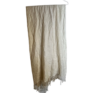 Cashmere Pashmina Scarf Gold Fringe OS